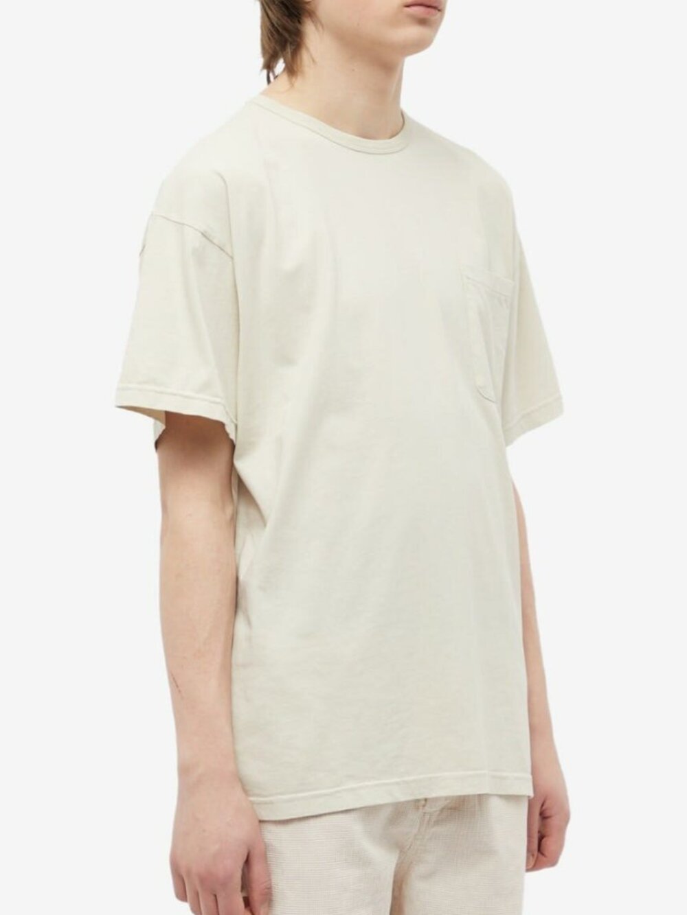Kestin – Men's Fly Pocket T-Shirt in Ecru – Size M